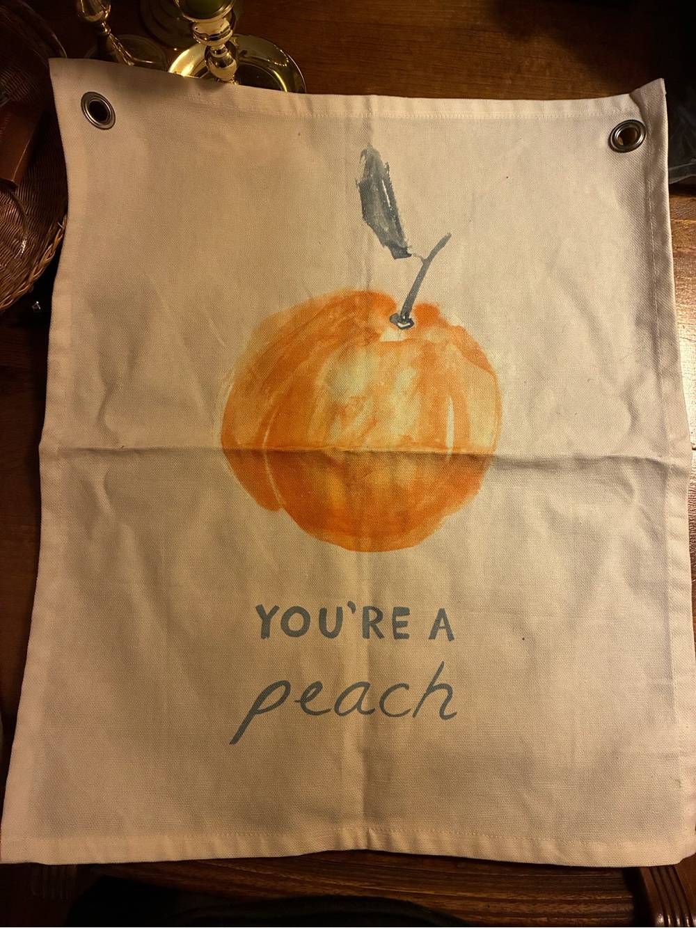 Urban Outfitters Peach Canvas Tapestry
